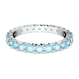 Anillo Matrix, Talla redonda, Azules, Baño de rodio